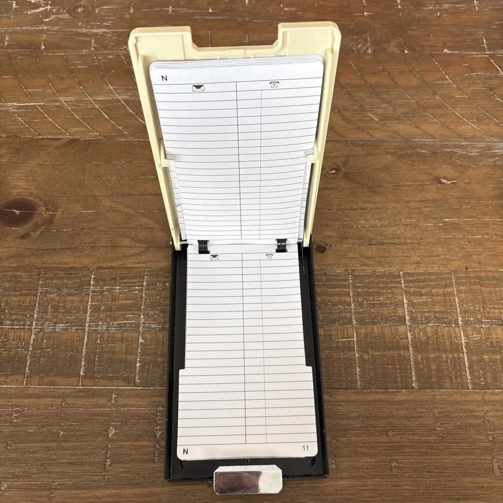 Vintage Rolodex Address Phone Directory w/ A–Z Slider Unused Pages